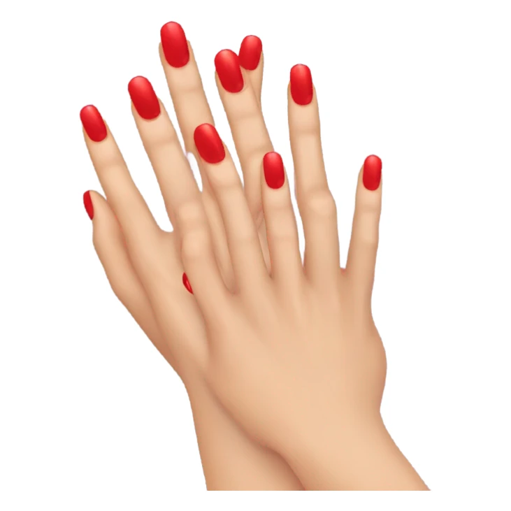 red nails sticker