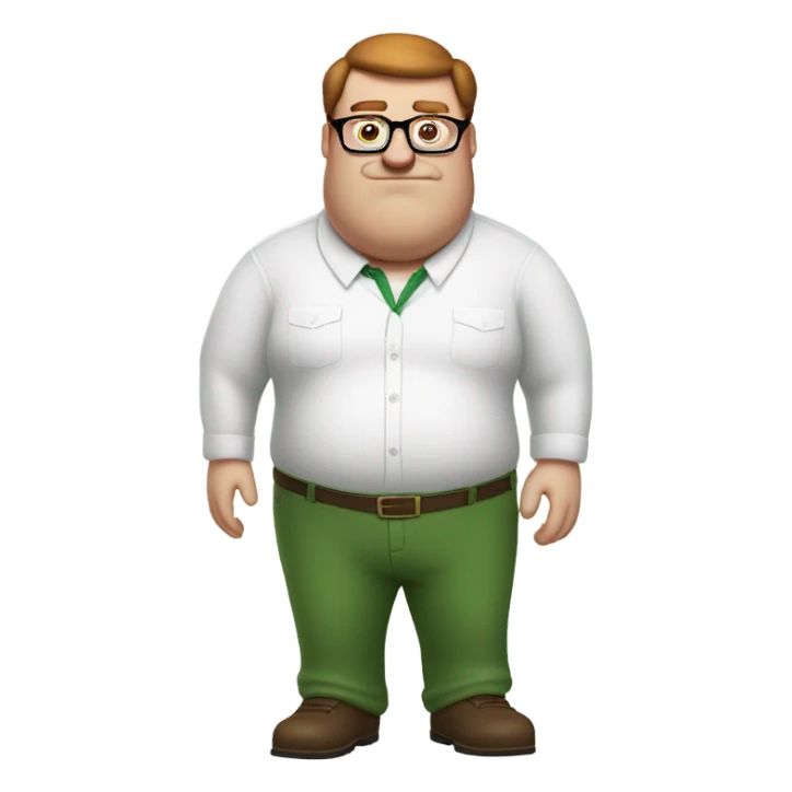 Peter griffin white sticker