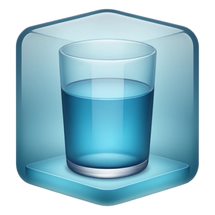 AI matte glass transluscent database sticker