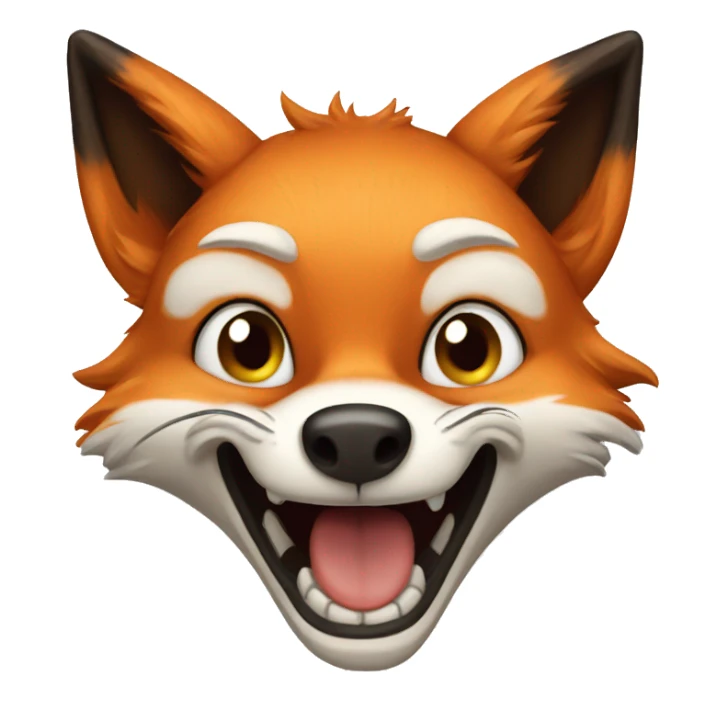 Crazy fox sticker