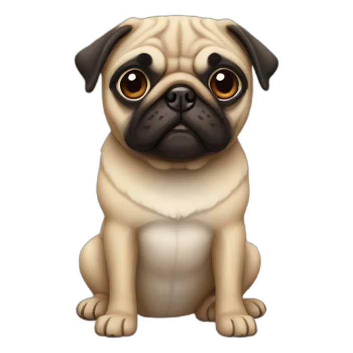 Perro Pug sticker