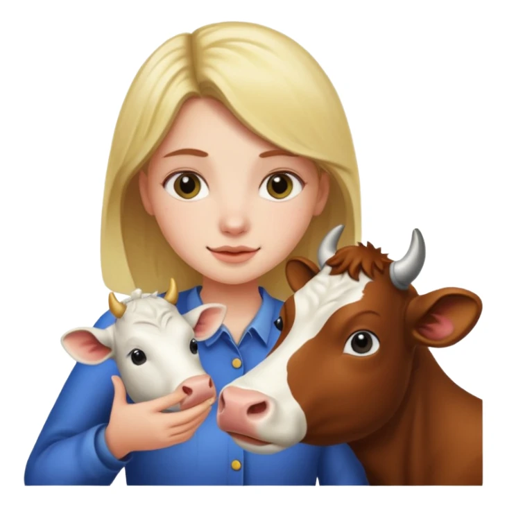 🐄👧 sticker