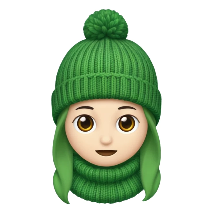 beanie: verde sticker