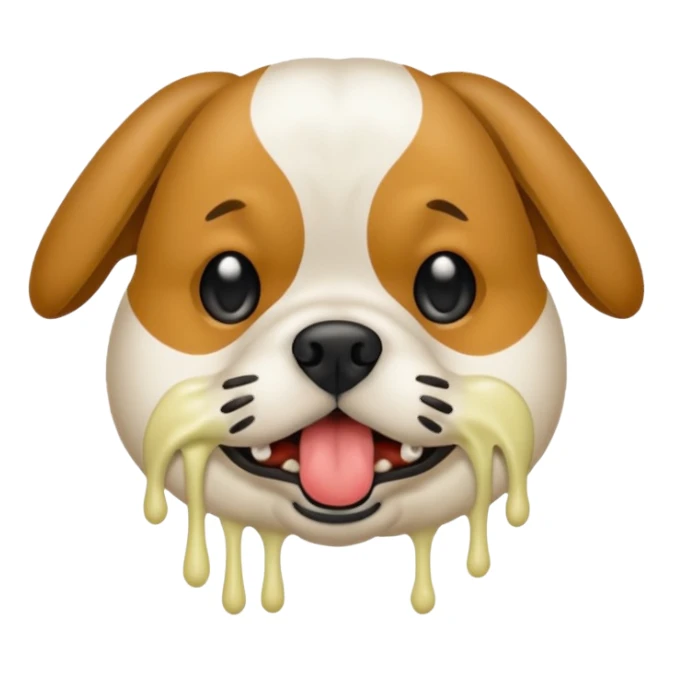 Smelly dog breath sticker