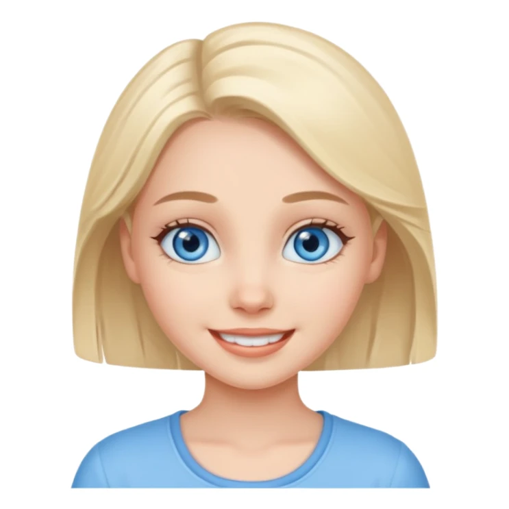 An bloude girl very cure sticker