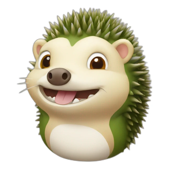 Hedgehog Crocodile sticker