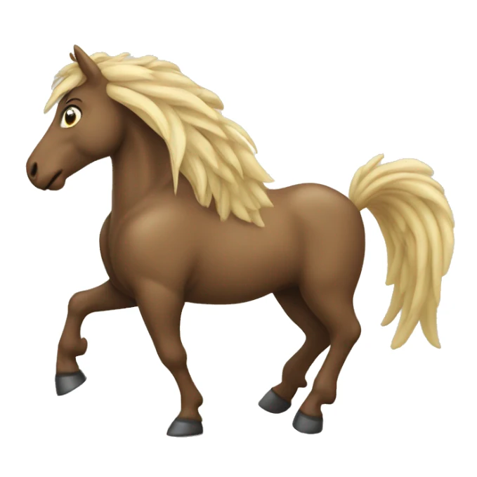 Hellbraunes Pferd als Engel sticker