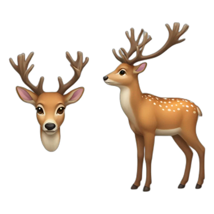 male deer sticker