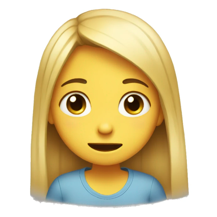 Girl Smile while crying  sticker