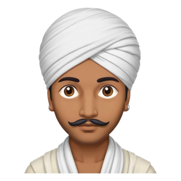 Indian with turban  sticker