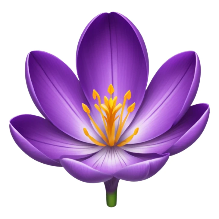 crocus flower sticker