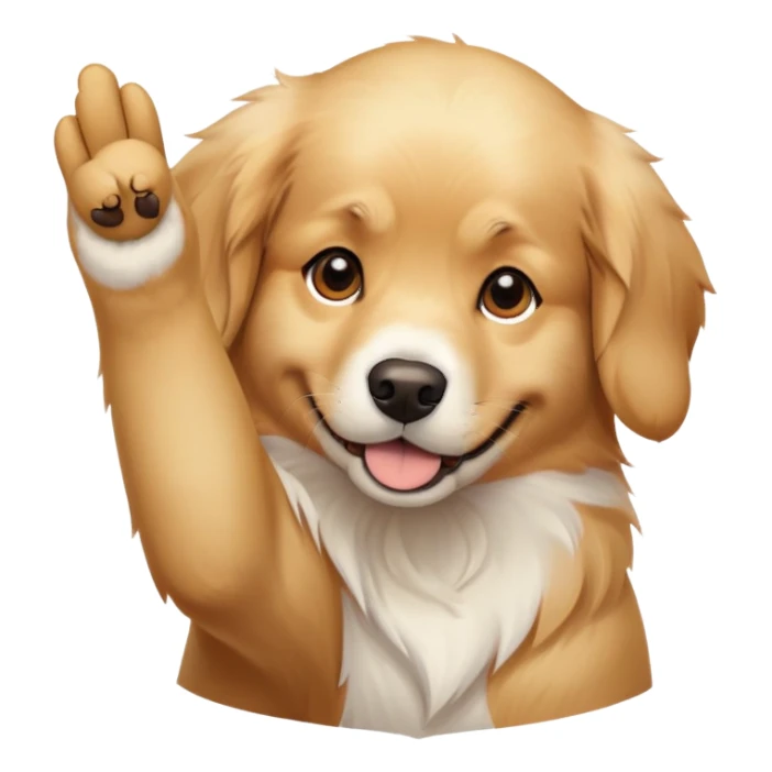 Dog flipping you off sticker