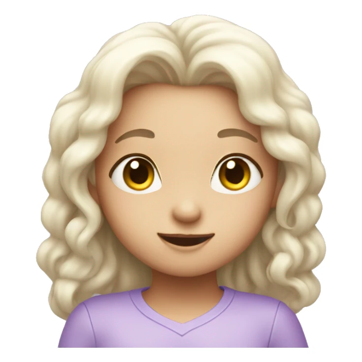 Cute lilac heart sticker