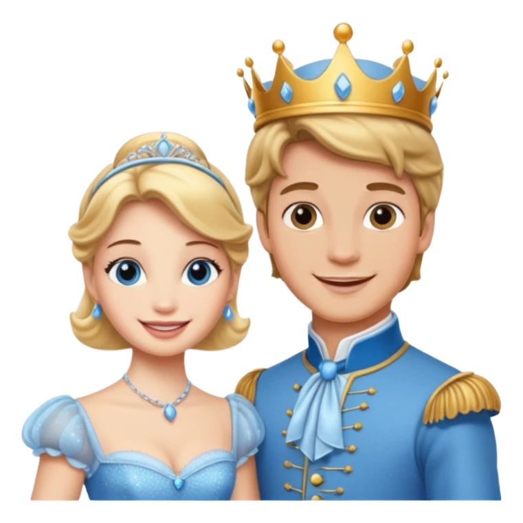 Cinderella and the Prince sticker