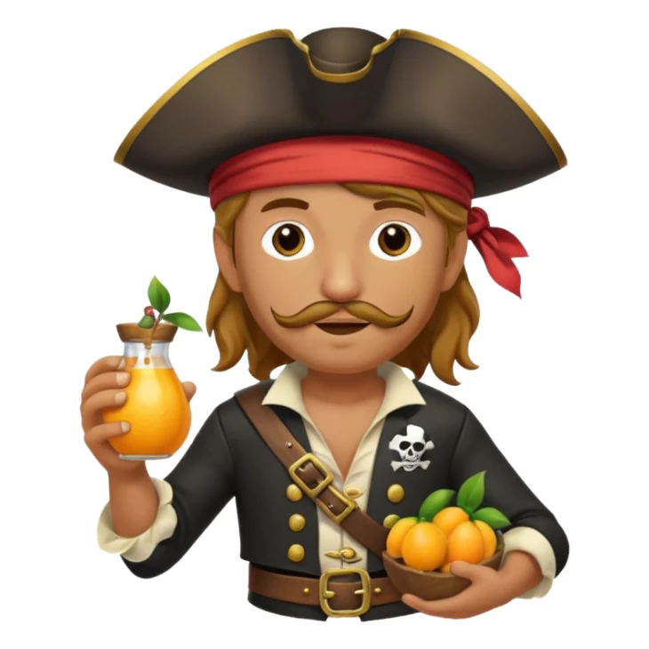 Pirate Captain Mixed with a Maracuja sticker