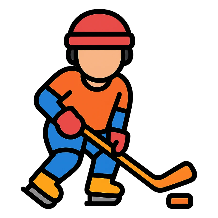 hockey player sticker