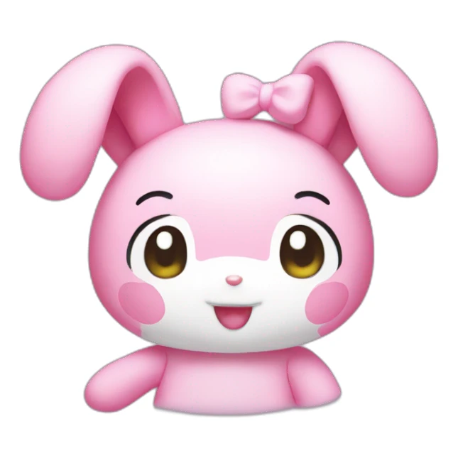 My melody face sticker