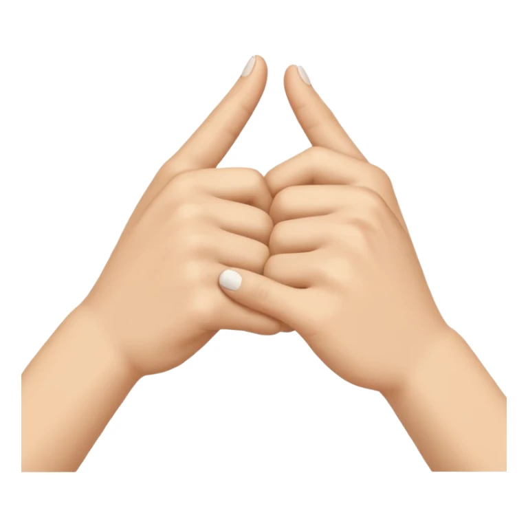 two white hands in a secret handshake sticker