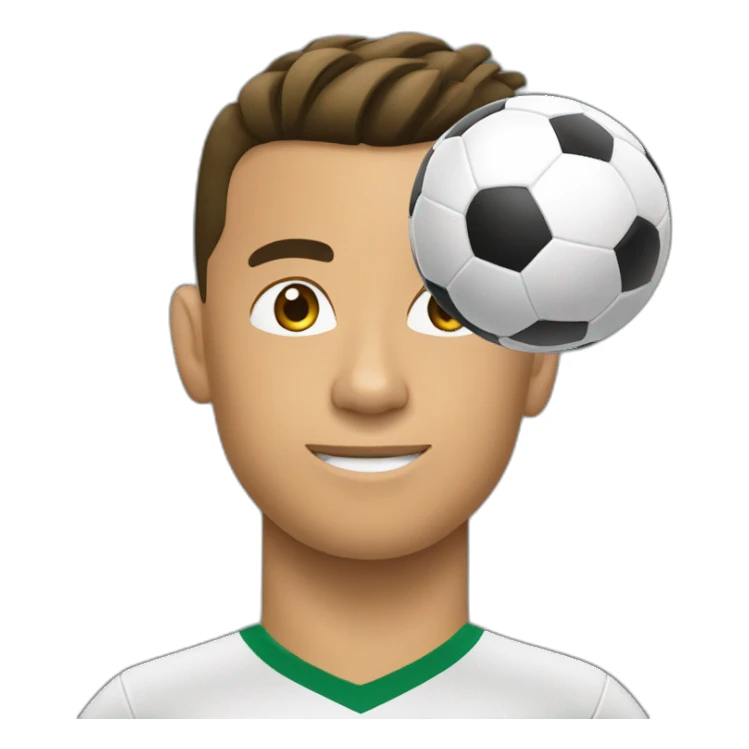 Ronaldo et ballon sticker