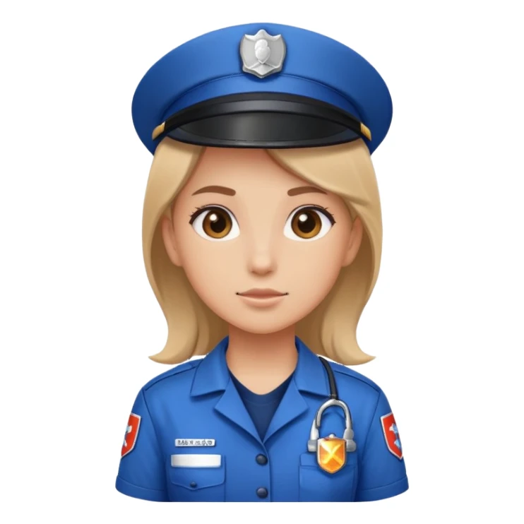 EMT girl  sticker