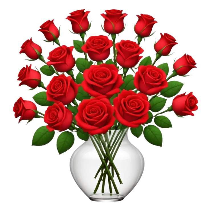 Flower Bouquets, Red roses sticker