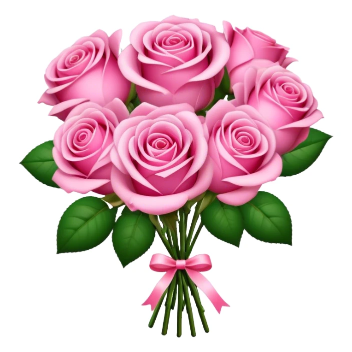 a beautiful pink bouquet  sticker