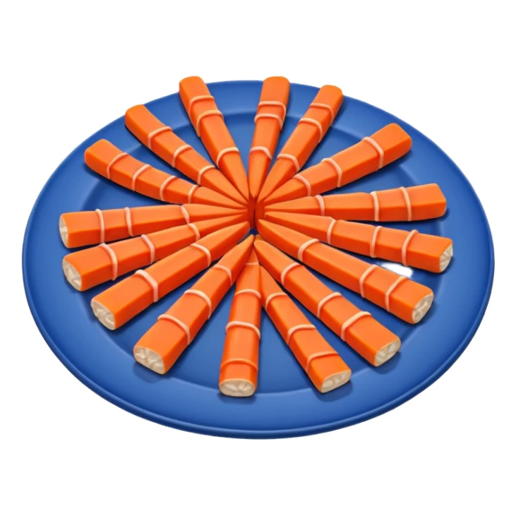 crab sticks, simple, no text sticker