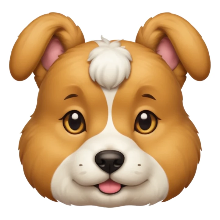 Dog with a bun  sticker