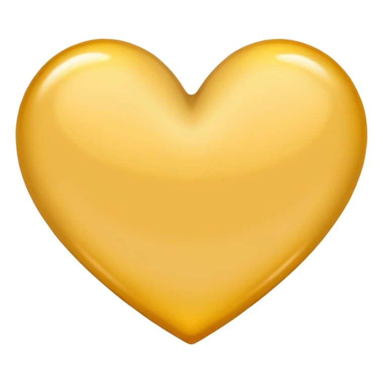 beige yellow heart sticker