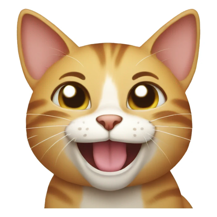 Cat laugh sticker