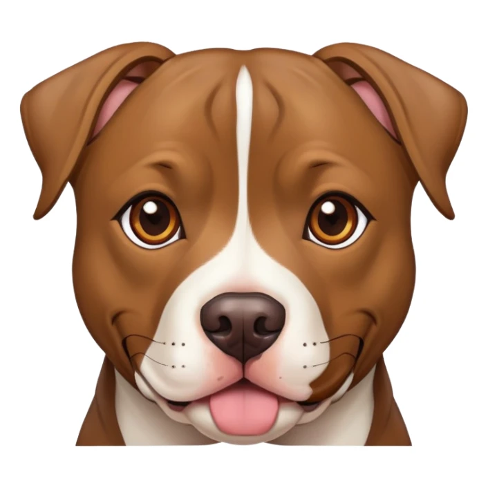 Pit bull/ Labrador mix with brindle fur sticker