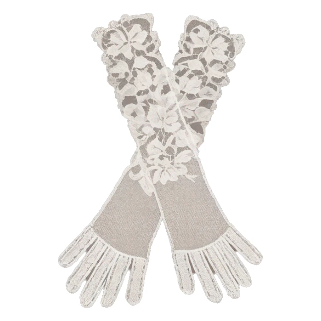vintage rococo lace gloves  sticker