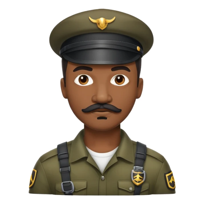 african-american web developer mustache mercenary black asymmetrical hacker sticker