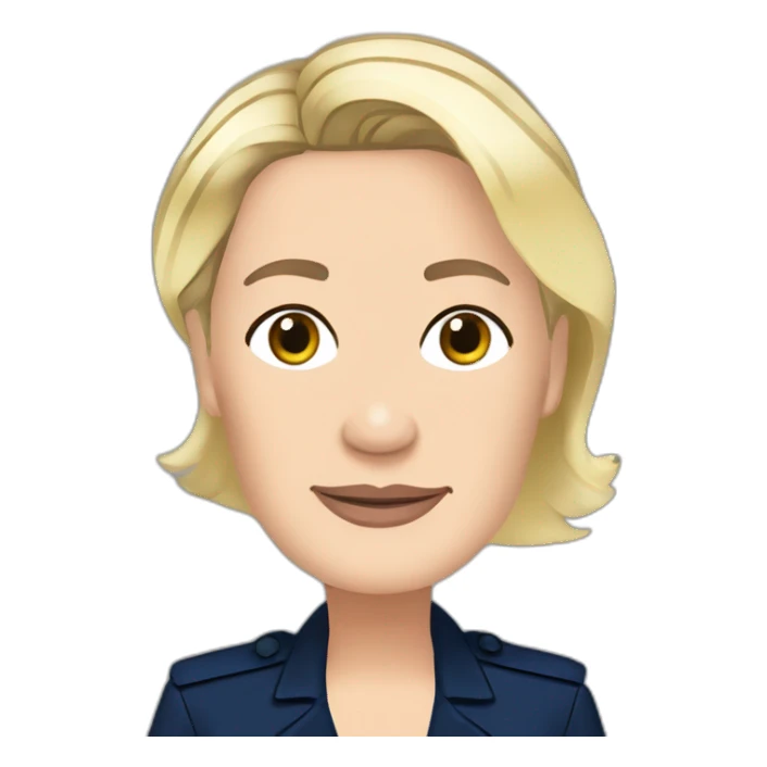 Marine le pen Bitmoji sticker