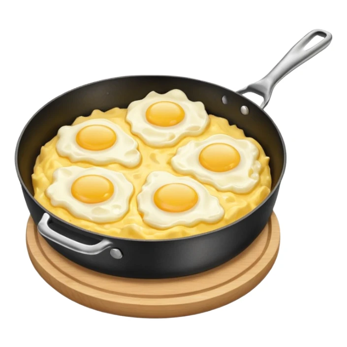 scrambled eggs pan sticker