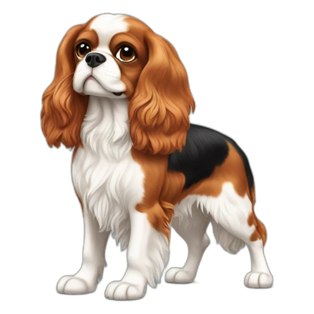  Cavalier King Charles Spaniel full body stand up sticker