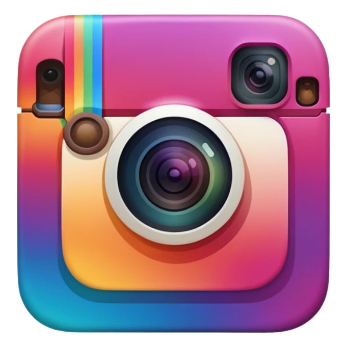 Logo instagram actuel  sticker