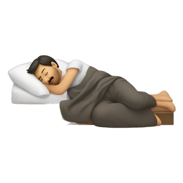 sleeping man sticker