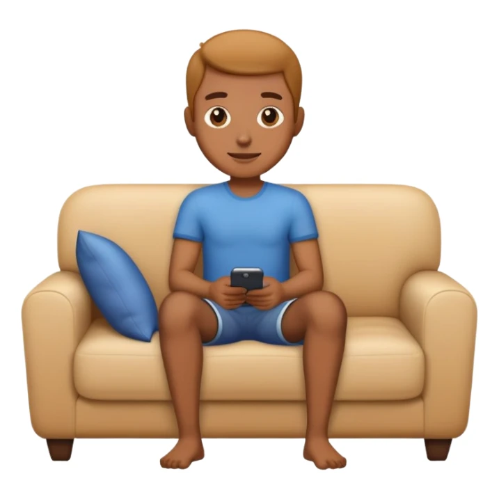 sitting on couch sticker