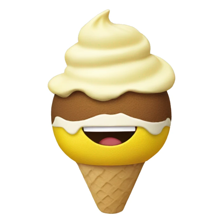 lemon ice cream sticker