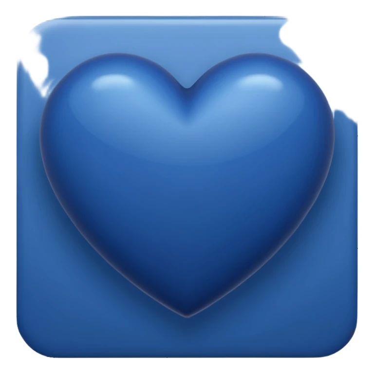 navy blue heart sticker