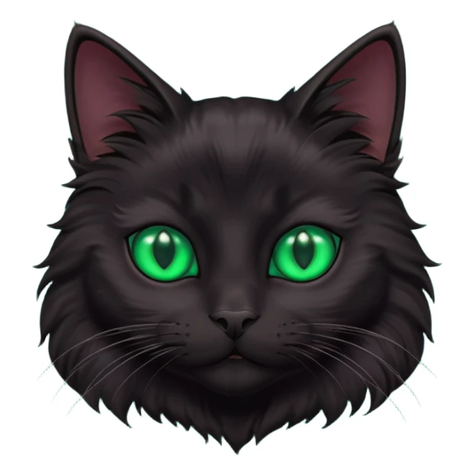 Black cat sticker
