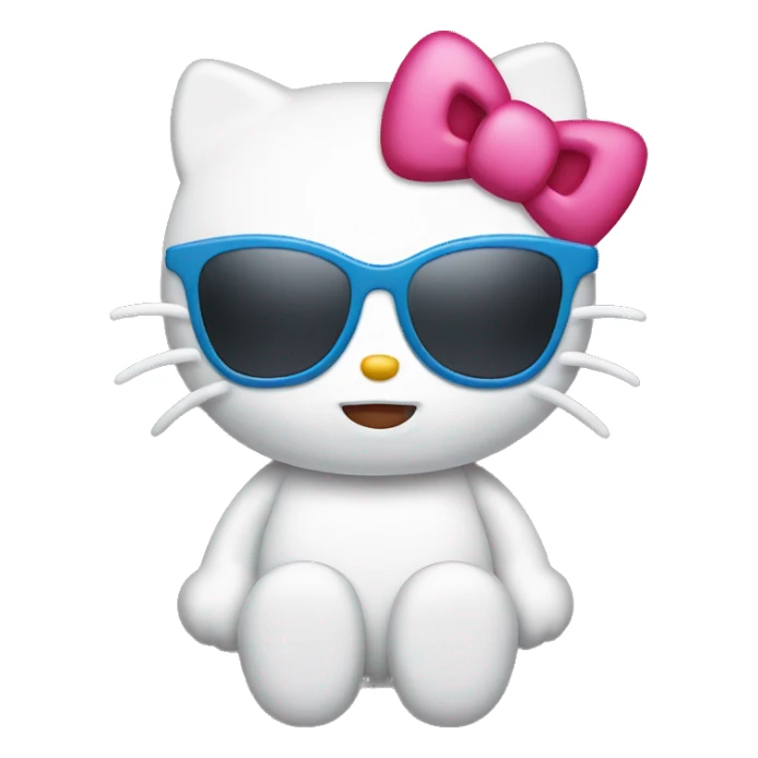 Hello Kitty wearing sunglasses sticker