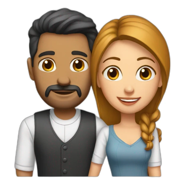 Husband wife  sticker