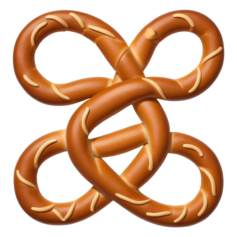 Person folded into a pretzel sticker