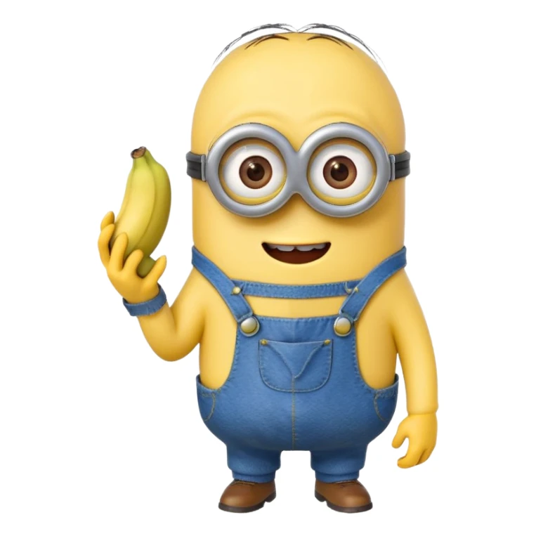 make me a minion eating a banana  sticker