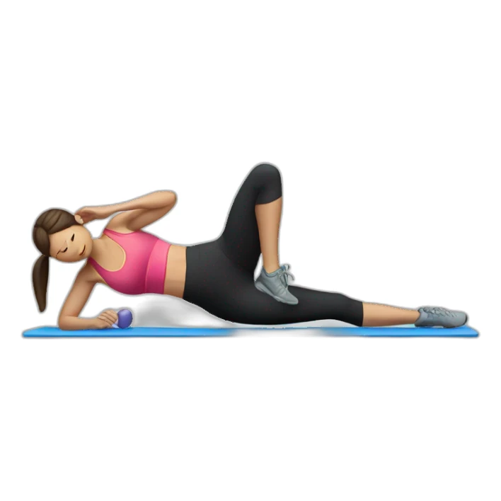 inclined plank exercise sticker