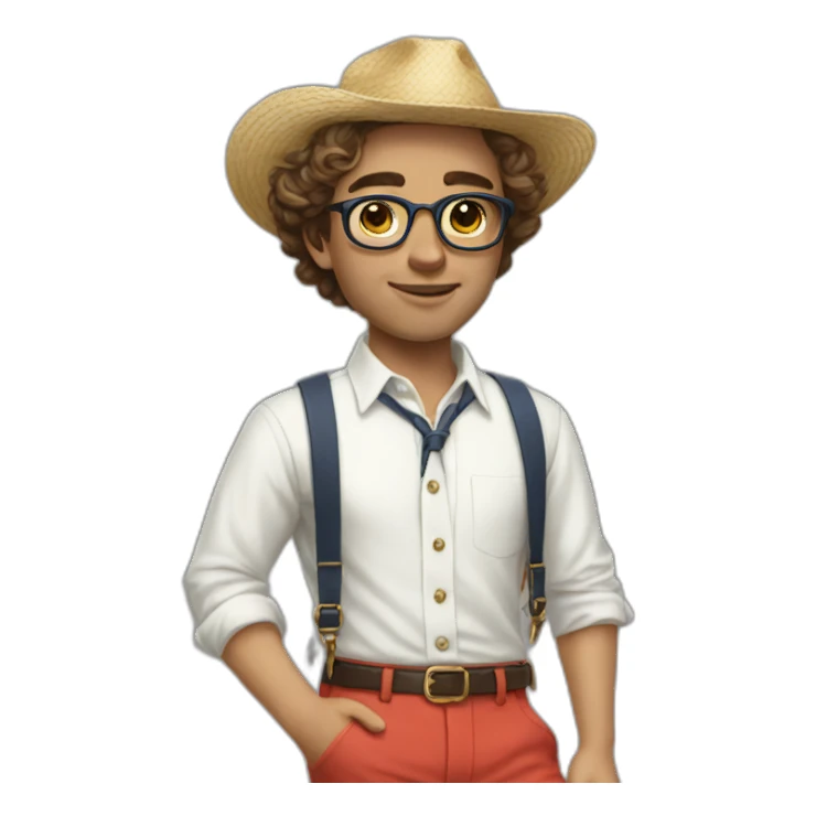 Hyperrealist Preppy spanish sticker