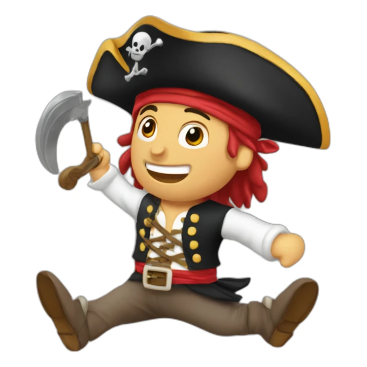 pirata dançando sticker