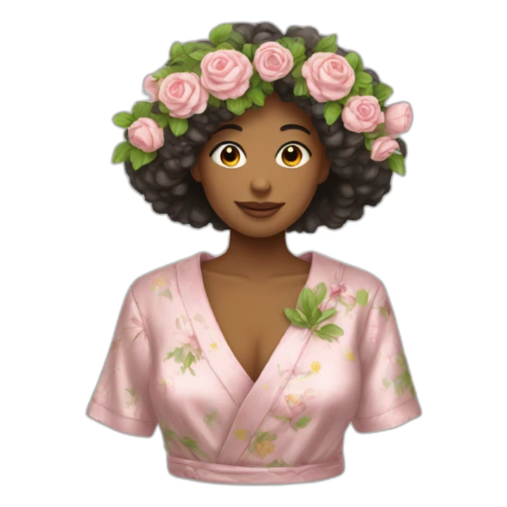 Robe à fleurs sticker